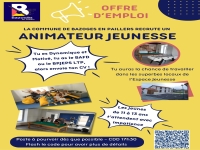 Offre d'emploi  Animateur Jeunesse