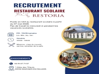 Recrutement Restaurant Scolaire