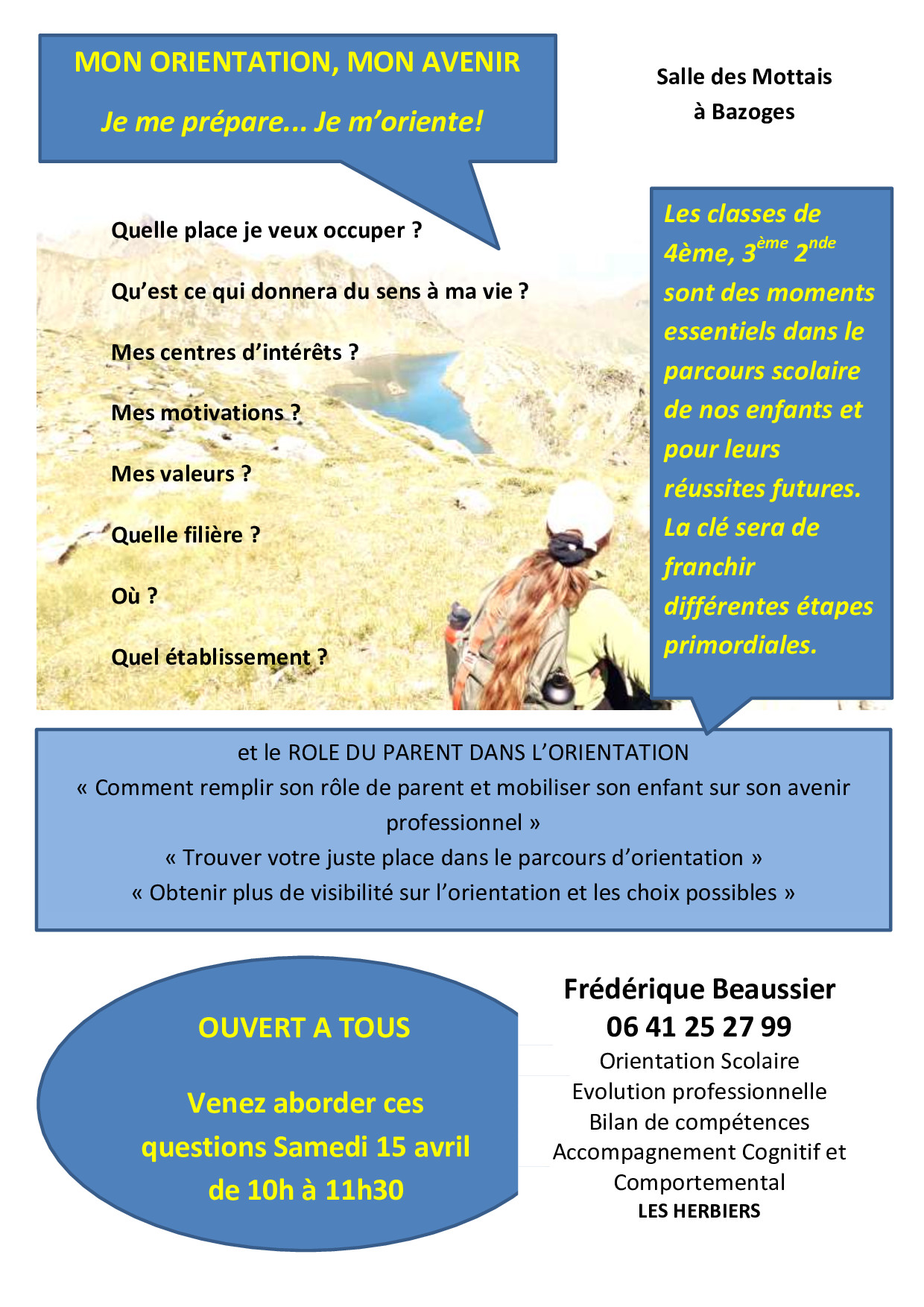 COM FLYERS ORIENTATION SCOLAIRE BAZOGES 